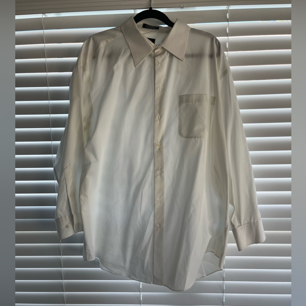 Men’s axcess white button down